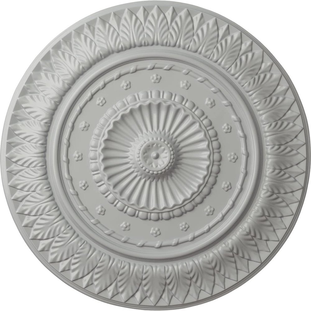 Ekena Millwork CM26CSFRF Christopher Ceiling Medallion, 26-5/8" x 2-1/4", Frost