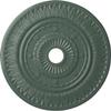 Ekena Millwork CM26LFCBF - 26 3/4"OD x 3 5/8"ID x 1 1/8"P Leaf Ceiling Medallion (Fits Canopies up to 3 5/8") - Ceiling Medallion, Cloud Burst view 1