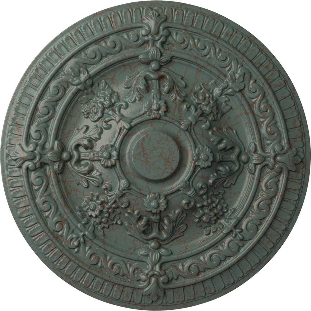 Ekena Millwork CM26VICBC Vincent Ceiling Medallion, Cloud Burst Crackle