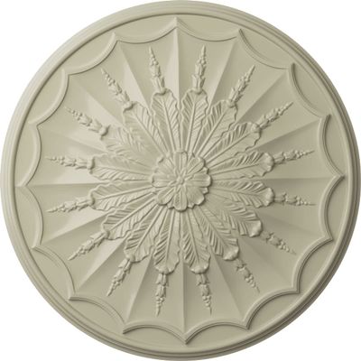 Ekena Millwork CM27ARCYF - 27 1/8"OD x 2 5/8"P Artist Ceiling Medallion - Ceiling Medallion, Clear Yellow