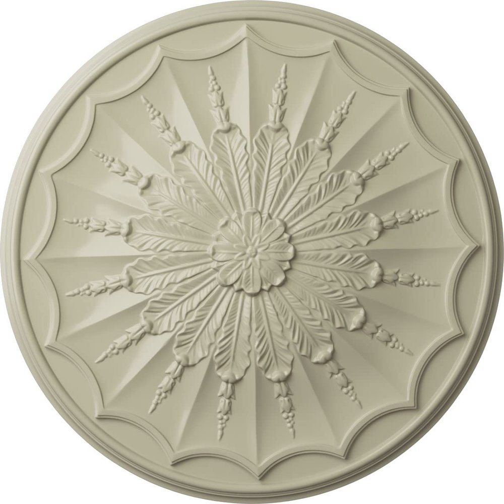 Ekena Millwork CM27ARCYF - 27 1/8"OD x 2 5/8"P Artist Ceiling Medallion - Ceiling Medallion, Clear Yellow