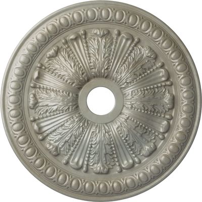Ekena Millwork CM27TOFLS 27-7/8" x 3-7/8" x 2-1/2" Tomango Egg & Dart Ceiling Medallion, Flash Gold