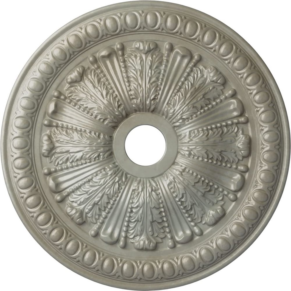 Ekena Millwork CM27TOFLS 27-7/8" x 3-7/8" x 2-1/2" Tomango Egg & Dart Ceiling Medallion, Flash Gold