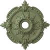 Ekena Millwork CM28BECBC 28-3/8" x 3-3/4" x 1-5/8" Benson Classic Ceiling Medallion, Cloud Burst Crackle view 1