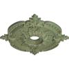 Ekena Millwork CM28BECBC 28-3/8" x 3-3/4" x 1-5/8" Benson Classic Ceiling Medallion, Cloud Burst Crackle view 2