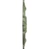 Ekena Millwork CM28BECBC 28-3/8" x 3-3/4" x 1-5/8" Benson Classic Ceiling Medallion, Cloud Burst Crackle view 3