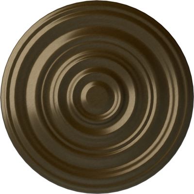 Ekena Millwork CM29CABRS Carton Smooth Ceiling Medallion, Brass, 29 1/8"OD x 1 1/2"P