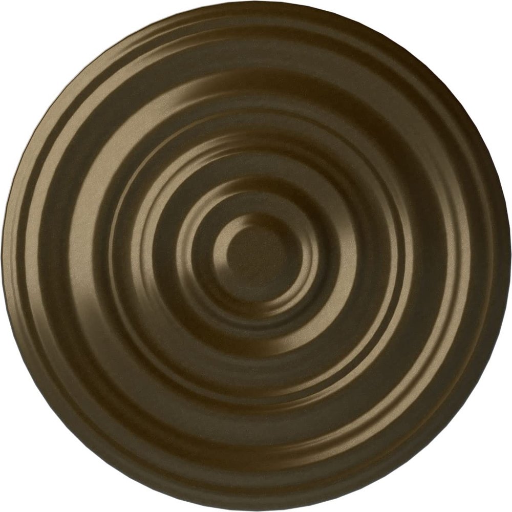 Ekena Millwork CM29CABRS Carton Smooth Ceiling Medallion, Brass, 29 1/8"OD x 1 1/2"P