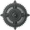 Ekena Millwork CM29HYAGC Haylynn Ceiling Medallion, Athenian Green Crackle, 29 1/8"OD x 1 1/4"ID x 4"P view 1