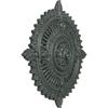 Ekena Millwork CM29HYAGC Haylynn Ceiling Medallion, Athenian Green Crackle, 29 1/8"OD x 1 1/4"ID x 4"P view 2