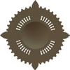 Ekena Millwork CM29HYAGC Haylynn Ceiling Medallion, Athenian Green Crackle, 29 1/8"OD x 1 1/4"ID x 4"P view 4
