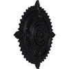 Ekena Millwork CM29HYSGS 29 1/8"OD X 1 1/4"ID X 4"P Haylynn Ceiling Medallion Fits Canopies Up to 1 1/4", Steel Gray view 2