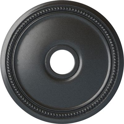 Ekena Millwork CM18DIPES Diane Ceiling Medallion, 18"OD x 3 5/8"ID x 1 1/8"P (Fits Canopies up to 5 3/8"), Hand-Painted Pewter