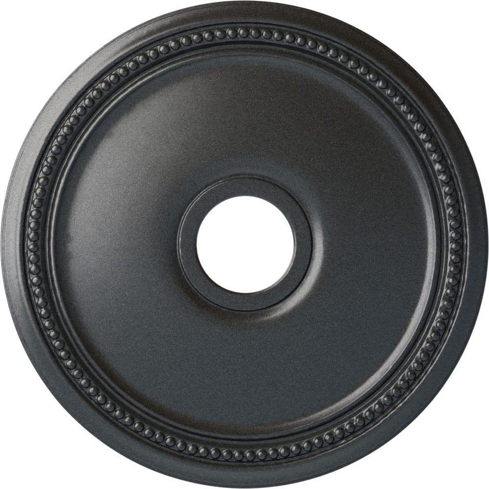 Ekena Millwork CM18DIPES Diane Ceiling Medallion, 18"OD x 3 5/8"ID x 1 1/8"P (Fits Canopies up to 5 3/8"), Hand-Painted Pewter