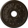 Ekena Millwork CM18ED1SHC Edinburgh Ceiling Medallion, Stone Hearth Crackle view 1