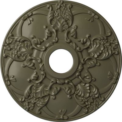 Ekena Millwork CM18NOPTF Norwich Ceiling Medallion, Painted Turtle