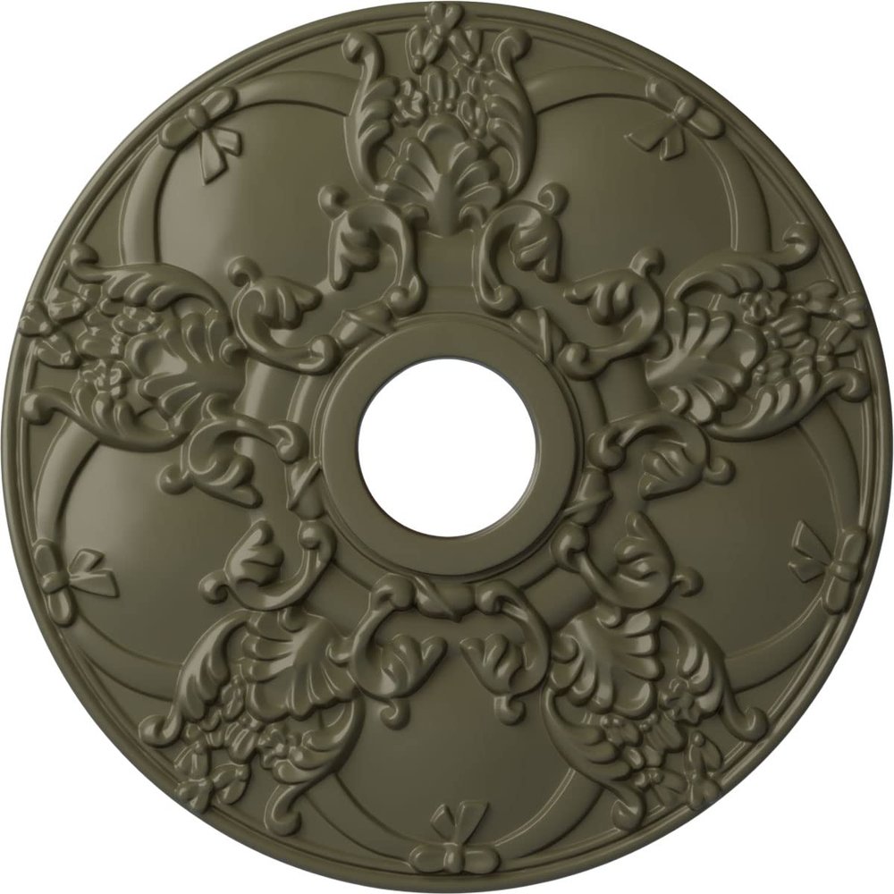Ekena Millwork CM18NOPTF Norwich Ceiling Medallion, Painted Turtle