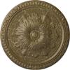 Ekena Millwork CM18RIMMC Richmond Ceiling Medallion, Mississippi Mud Crackle view 1