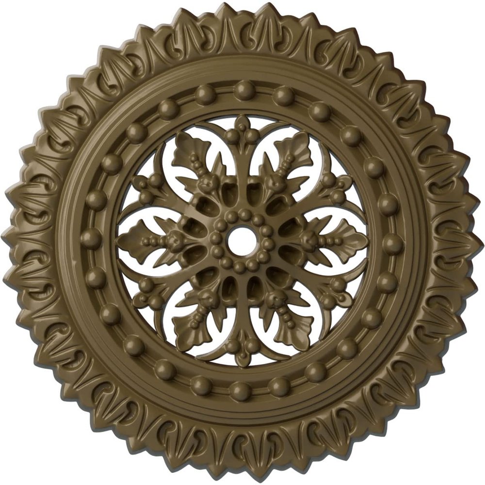 Ekena Millwork CM18SKMMF Sellek Ceiling Medallion, Mississippi Mud