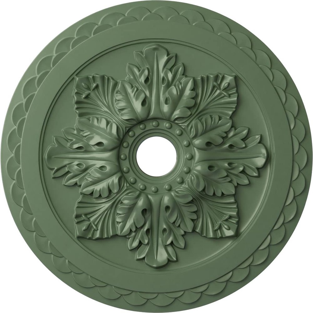 Ekena Millwork CM23BOAGF Ceiling Medallion, Athenian Green