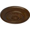 Ekena Millwork CM23FLRBC 23-1/2 x 2-3/4 Floral Ceiling Medallion, Root Beer Crackle view 2