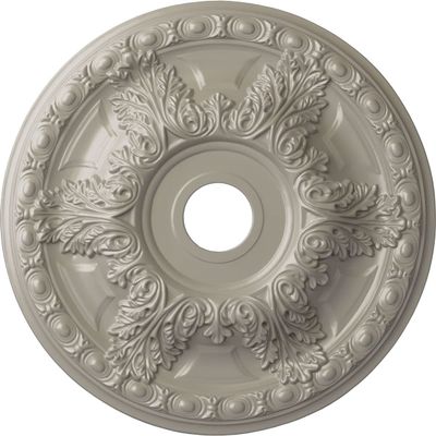 Ekena Millwork CM23GAPWS Granada Ceiling Medallion, 23 3/8 OD x 3 5/8 ID x 2 1/2 P, Pearl White
