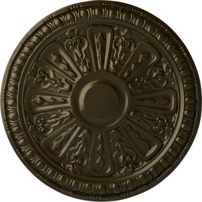Ekena Millwork CM18RA2GGS Raymond Ceiling Medallion, Green Gold