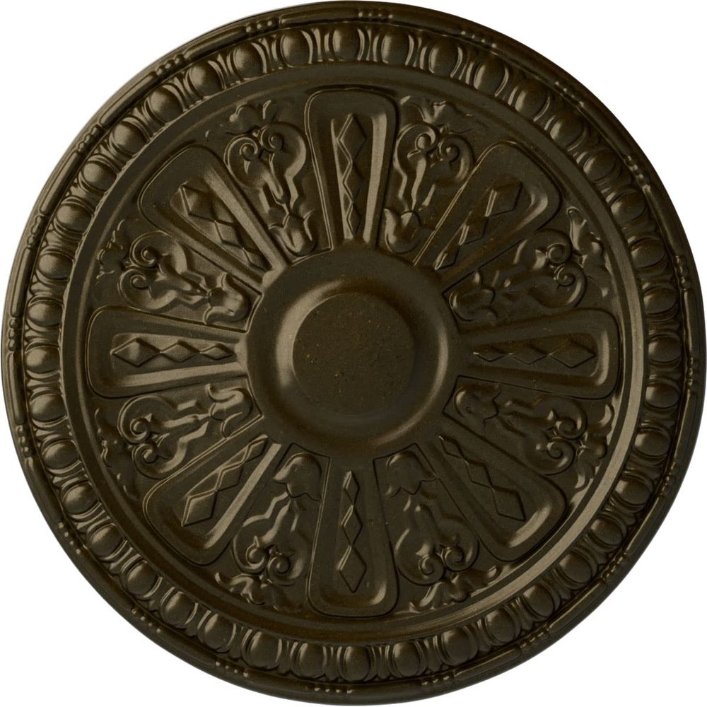 Ekena Millwork CM18RA2GGS Raymond Ceiling Medallion, Green Gold