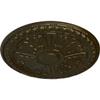 Ekena Millwork CM18RA2GGS Raymond Ceiling Medallion, Green Gold view 2