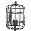JONATHAN Y Odette Table Lamp Industrial Metal Wire Cage 20", Black/Silver view 4