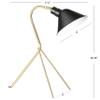 JONATHAN Y Mae Modern Metal Task Desk Lamp 20.25", Brass Gold/Black view 4