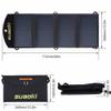 Marketed by Miraj 25W Fold able Solar Panels Power Bank Charger (Germany/Black) view 4