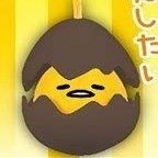 Gudetama Chocolate Egg Mascot 1" 3D Phone Strap