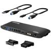 Plugable USB 3.0 Universal Docking Station for Windows, macOS, ChromeOS (Dual HDMI Monitors or DVI/VGA, Gigabit Ethernet, Audio, 6 USB Ports) view 1