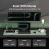 Plugable USB 3.0 Universal Docking Station for Windows, macOS, ChromeOS (Dual HDMI Monitors or DVI/VGA, Gigabit Ethernet, Audio, 6 USB Ports) view 3