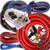 Complete 5000W Gravity 0 Gauge Amplifier Installation Wiring Kit Amp Pk2 0 Ga Blue - for Installer and DIY Hobbyist - Perfect for Car/Truck/Motorcycle/Rv/ATV view 1