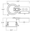 4 IC LED CAN REMODEL Shallow HOUSING (Pack of 6) view 2