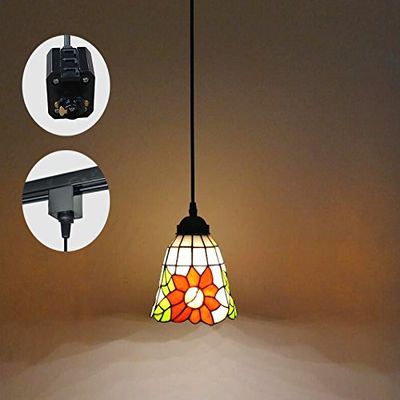 Kiven Style Pendant H-Type Track Hanging Lamp 5.9 inch Shade Diameter 3.3 feet Cord Length