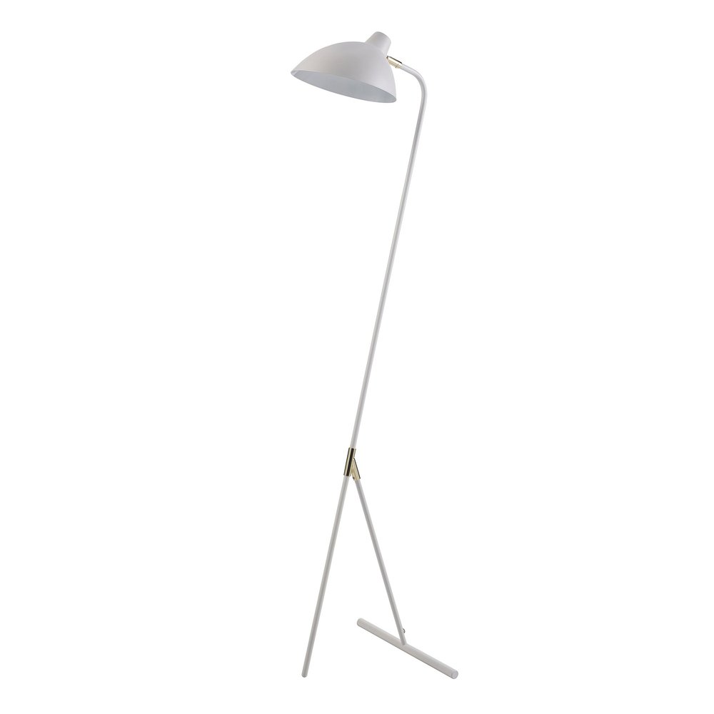 Versanora - Delicata Monopod Floor Lamps - White/Gold