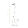 Versanora - Delicata Monopod Floor Lamps - White/Gold view 4