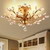 LightInTheBox Vintage Crystal Branches Chandeliers Flush Mounted Fixture with 4 Lights Tree Leaves Ceiling Lights Pendant Lighting Modern view 1