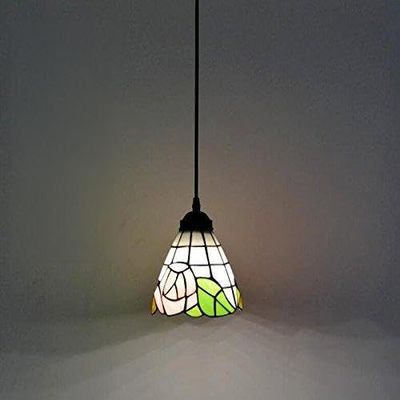 Kiven Pink Rose Glass Shade H-Type Track Lighting Pendant,Bulb not Included