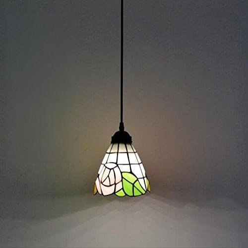 Kiven Pink Rose Glass Shade H-Type Track Lighting Pendant,Bulb not Included