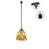 Kiven Tiffany Style Hummingbird 1-Light Track Pendant Lamp,Bulb Sold Separately view 1