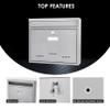 Barska Wall Mount Locking Drop Box Secure Mail, Key, or Suggestion Box with Key Lock for Home, Office, or Classroom Use view 3