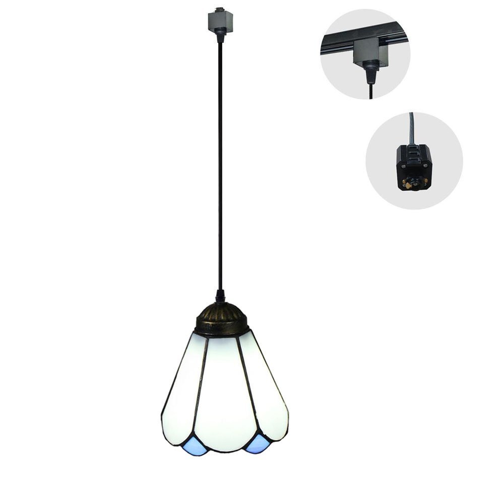 Kiven 1-Light 5.9" Wide Style H-Type Track Lighting Glass Mini PendantBulb Sold Separately