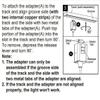 Kiven 1-Light 5.9" Wide Style H-Type Track Lighting Glass Mini PendantBulb Sold Separately view 3