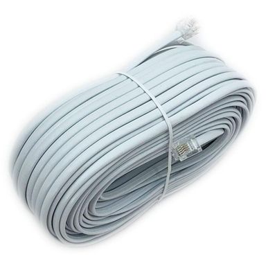 iMBAPrice 100 Feet Long Telephone Extension Cord Phone Cable Line Wire - White