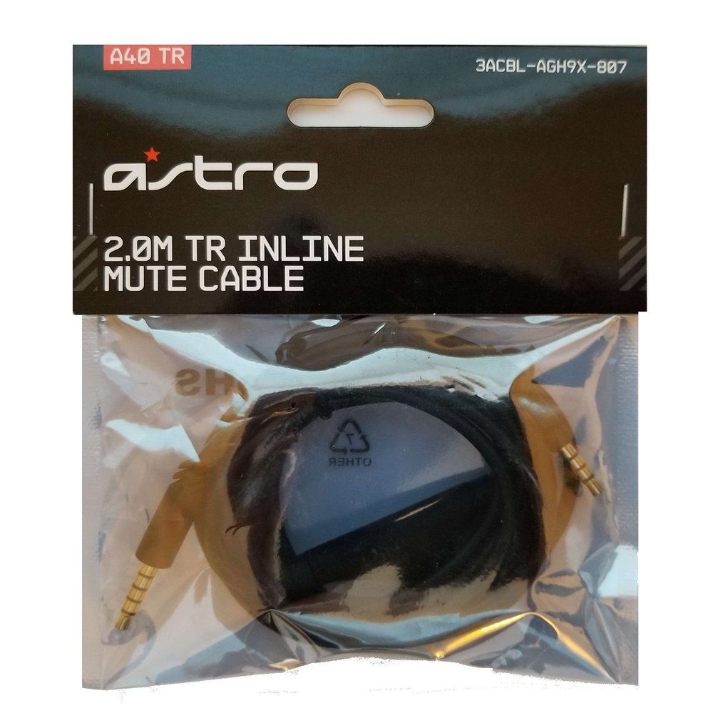 Astro Gaming A30/A40 Helmet 3acbl-agh9x-807 Inline Mute Cable 2.0 m