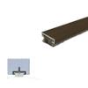 Dark Bronze Mortised Door Bottom Sweep with Pile Brush Seal (7452DB) in (60''), SMS # 6 x 1/2'' supplied view 1